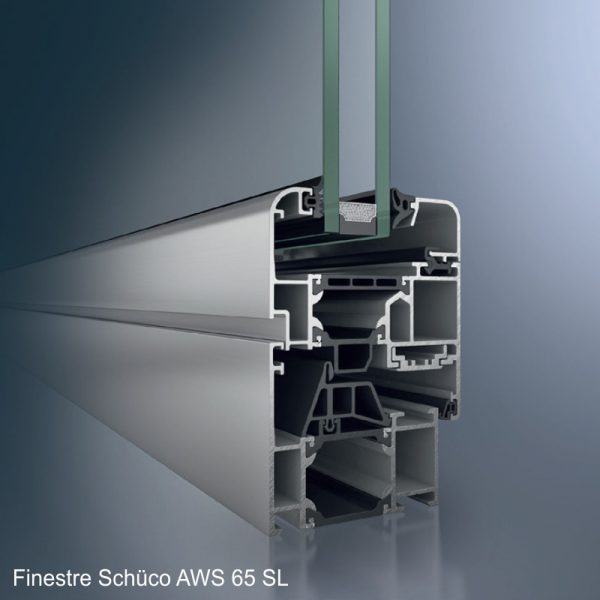 Finestra in alluminio Bari e Brindisi Aws 65 Schüco